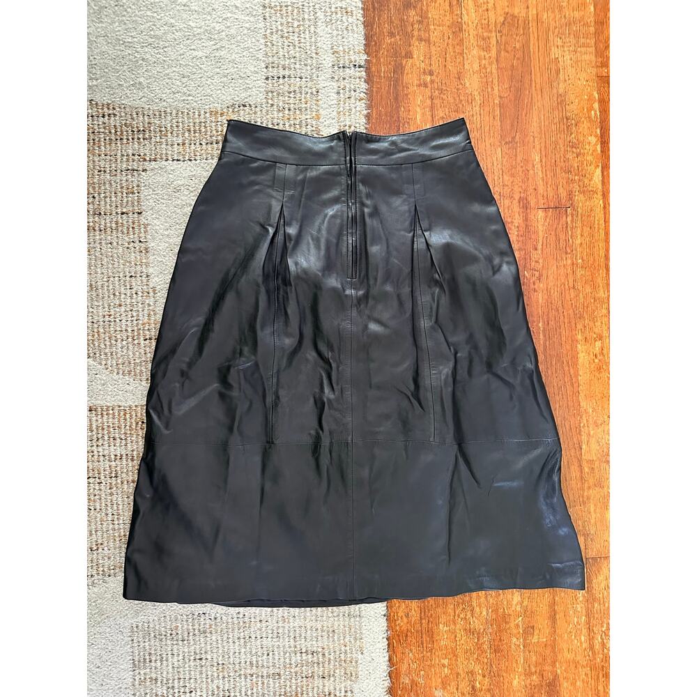 Bod & Christensen Leather Midi Skirt Size 14